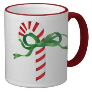 A picture of the candy cane mug
