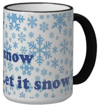 A picture of the let it snow mug