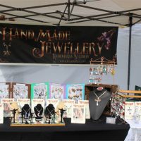 Photo of our jewellery stall at a market