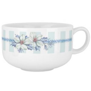 Blue Christmas Soup Mug