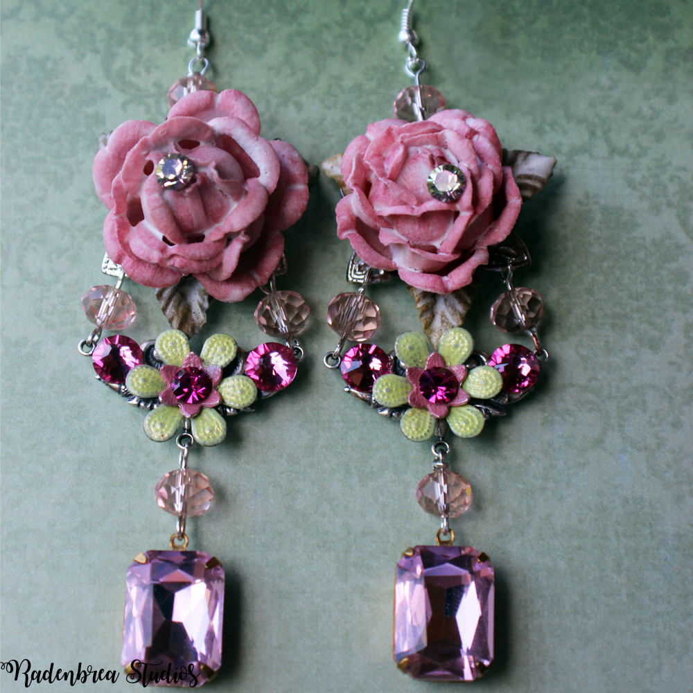 Rose Pink Earrings