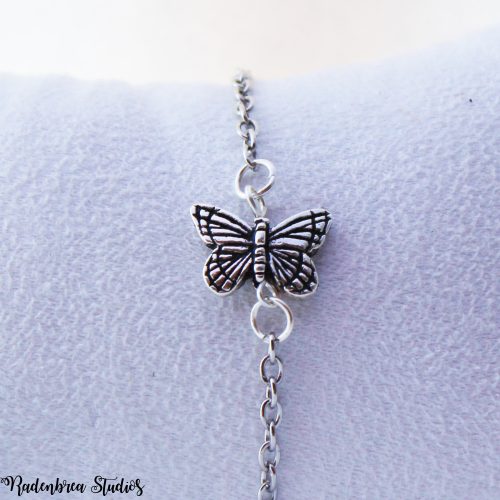 minimalist butterfly bracelet